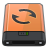 Orange Sync B Icon 48x48 png